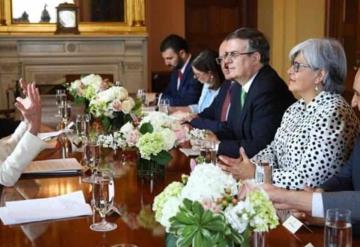 Muy productiva, así calificó Marcelo Ebrard la reunión con la líder demócrata, Nancy Pelosi