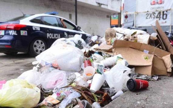 Suspenden servicio de recolección de basura en estas colonias de Villahermosa