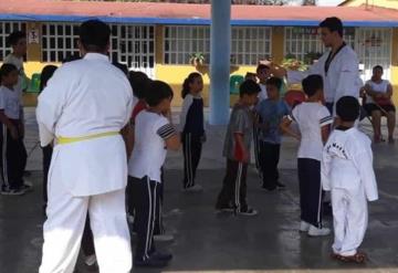 Organizan padres de familia clases de Taekwondo gratis, en Cárdenas