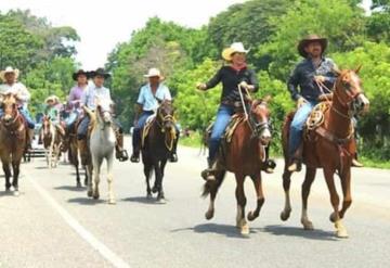 Cabalgan en honor a San Pedro y San Pablo en Teapa 