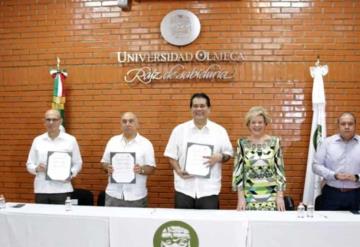 Universidad Olmeca firma convenio con la Secretaría de Educación