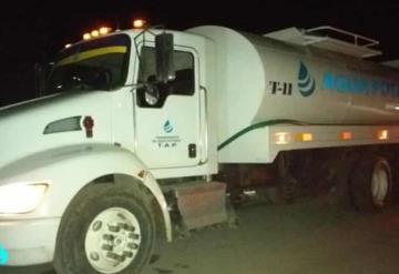 Pipa de agua transportaba al menos 19 mil litros de guachicol