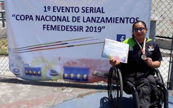 Yessica de la Cruz ya es parte de la delegación mexicana para los Juegos Parapanamericanos