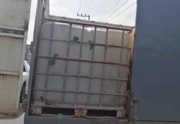 Aseguran cargamento de  huachicol tras fuerte operativo en carretera Villahermosa - Cárdenas