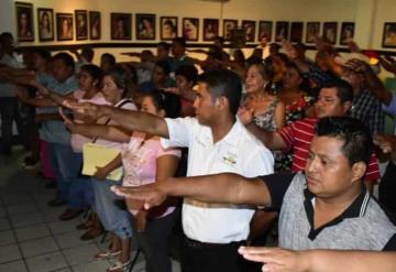 Toma alcalde protesta a delegados y jefes de sectores