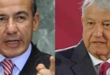 AMLO acusa un ex presidente por adeudarle al fisco  y Felipe Calderón se deslinda