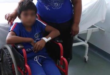 Salvan médicos del Hospital Rovirosa pierna de niño lesionada con un arpón