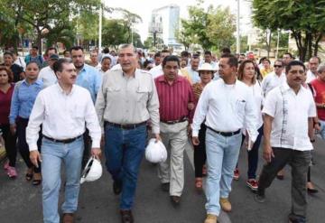 El gobernador Adán Augusto realizó recorrido y supervisión de obras en Villahermosa