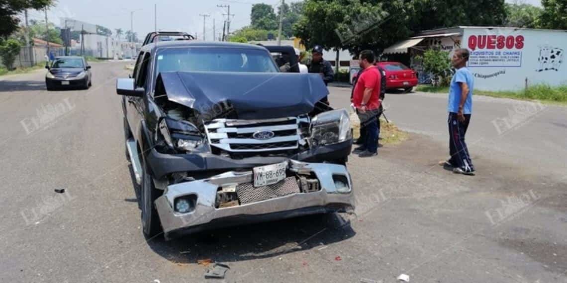 Dos menores heridos tras fuerte accidente en carretera  Ixtacomitan