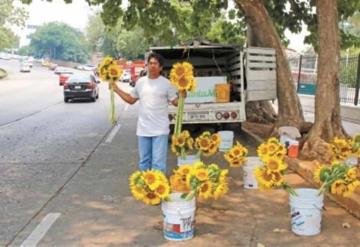 Ex chofer de AMLO le pide empleo; hoy vende flores en Villahermosa 