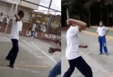 Video: Niño de 13 años intenta acuchillar a su profesor