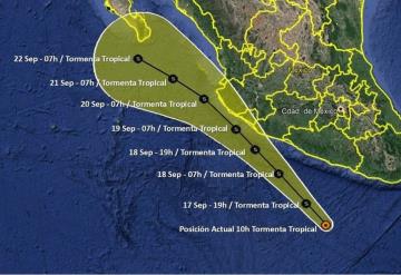 Activan Plan Marina en costas del Pacífico mexicano por tormenta tropical Lorena