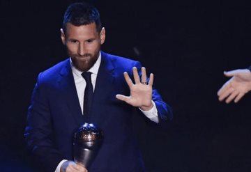 Messi, el mejor jugador de la FIFA y ganador del The Best