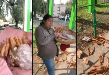 Video: Vendedora de churros llora ante abuso de la policía