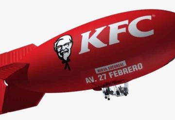 Dirigible de KFC volará sobre Villahermosa este 18 de octubre