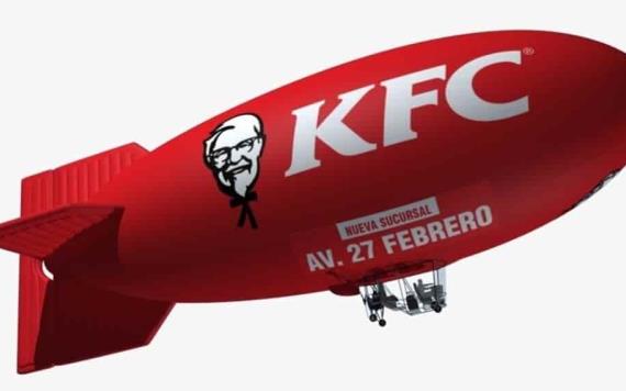 Dirigible de KFC volará sobre Villahermosa este 18 de octubre