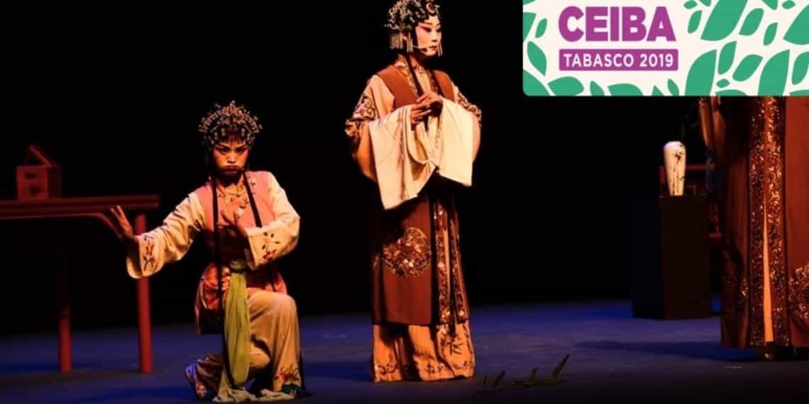 Así maravilla la puesta en escena Pabellón de las Peonias en la inauguración del Festival CEIBA