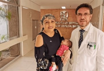 “Me siento muy feliz”: Una mujer con cáncer da a luz a una bebé sana