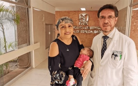 “Me siento muy feliz”: Una mujer con cáncer da a luz a una bebé sana