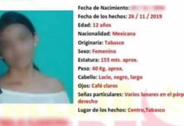 En menos de 24 horas, recupera Alerta Amber a niña desparecida en el municipio de Centro