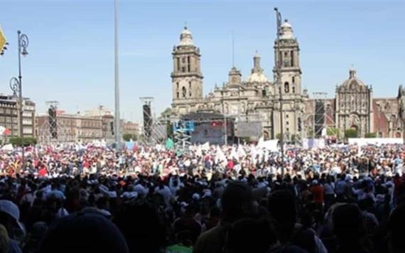 250 mil personas asistieron a informe de AMLO en el Zócalo
