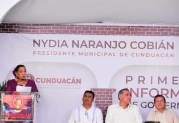 Rinde primer informe alcaldesa de Cunduacán