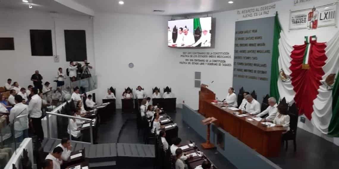 Realizan clausura del segundo año legislativo en el Congreso de Tabasco