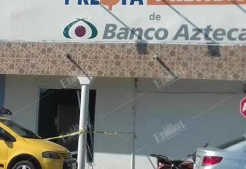 Arrancan cajero automático de Banco Azteca en Nacajuca