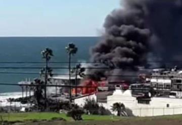 Se incendian cuatro restaurantes en Playas de Rosarito, Baja California