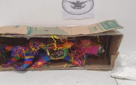 Asegura Guardia Nacional metanfetamina oculta en piñatas