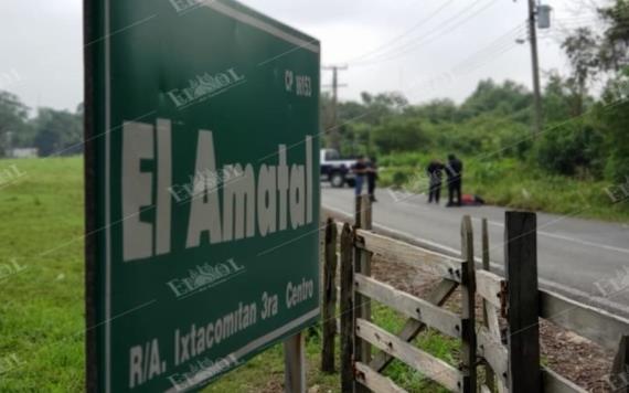 Encuentran hombre ejecutado en la ranchería Ixtacomitán 3ra sección del municipio de Centro