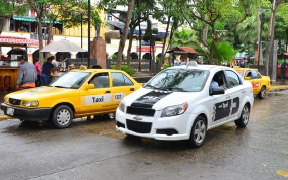 Retiran membrete oficial a taxis ‘piratas’ en Villahermosa
