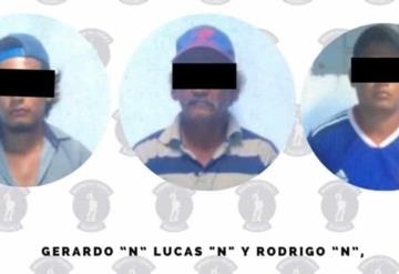 Detienen a 3 hombres por presunto robo a casa en Río Viejo, en el municipio de Centro