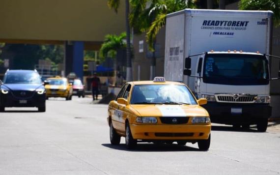 Pondrán localizadores a unidades de taxis en Villahermosa
