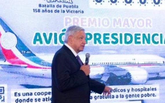 El avión presidencial se rifará si no se vende en próximos días: AMLO