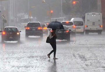 Se reportan fuertes lluvias y caída de granizo