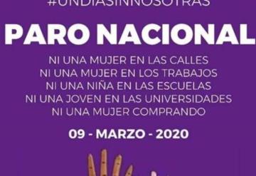 Convocan feministas a ‘Un día sin mujeres’ para el próximo 9 de marzo