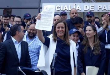 Presenta Margarita Zavala solicitud de registro para que México Libre sea partido político