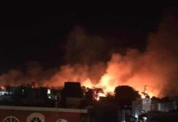 Se reporta gran incendio en Villahermosa