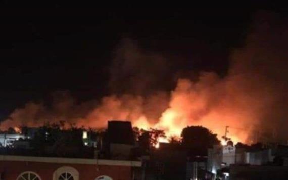 Se reporta gran incendio en Villahermosa