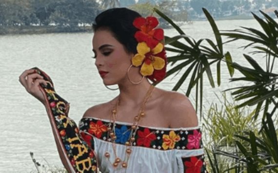 Flor Tabasco 2019 graba spots de feria