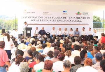 Inauguran planta de tratamiento de aguas residuales