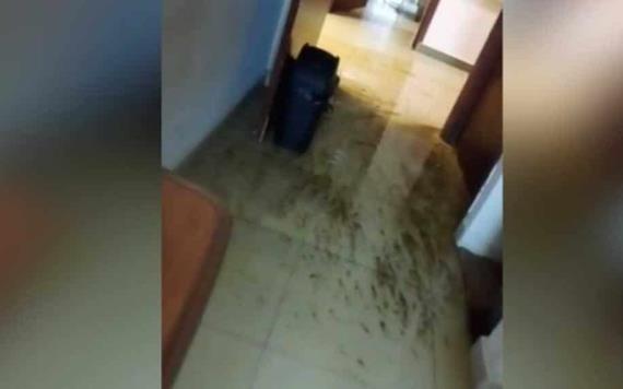 Se inunda de aguas negras el Hospital de Pemex