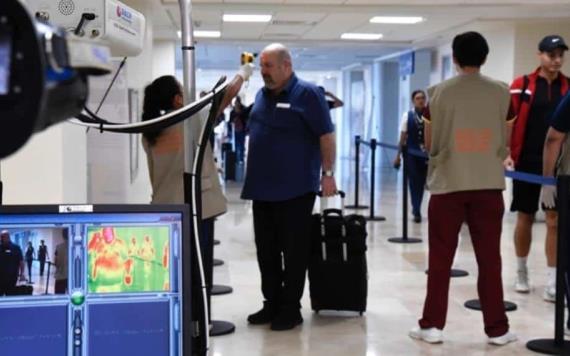 Refuerzan medidas sanitarias en el aeropuerto y terminales de autobuses de Villahermosa