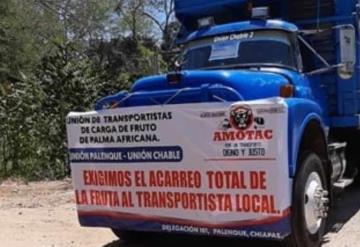 Transportistas toman instalaciones de planta de palma de aceite en Zapata