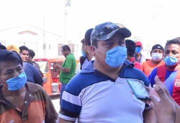 Se manifestaron pochimovileros en Indeco, pidieron apoyo del gobierno por contingencia