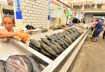 Incrementaron ventas de pescados y mariscos este fin de semana en el mercado Pino Suárez