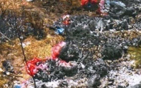 Abandonan residuos hospitalarios en terreno baldío en el Estado de México