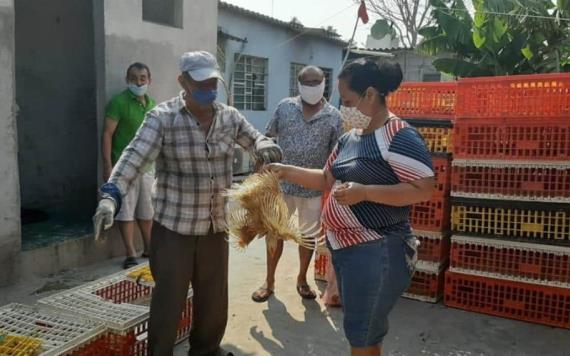 Reparte alcalde de Paraíso 40 mil pollos a familias afectadas por COVID-19