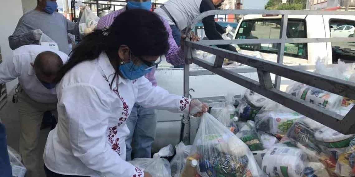Ayuntamiento de Jalapa distribuye apoyos alimentarios a población vulnerable